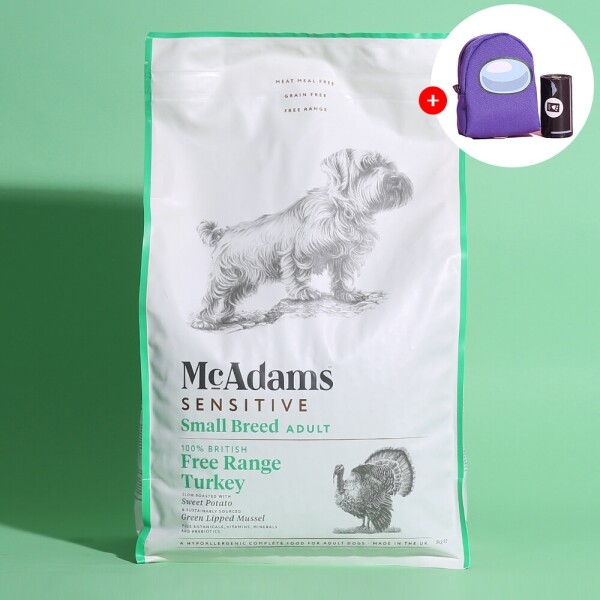 맥아담스 자유방목 홀터키 센서티브 소형견 사료 5kg