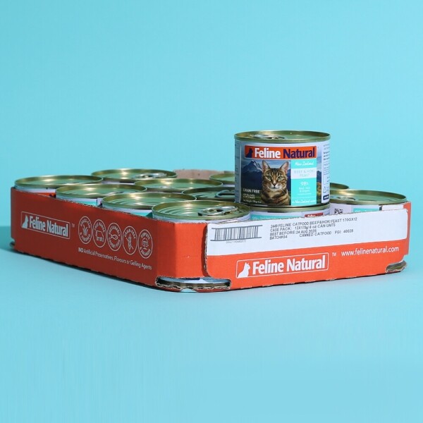 아르깡시엘,K9 필라인 내추럴 캣 캔 소고기&호키 170gx12개 (1Box)