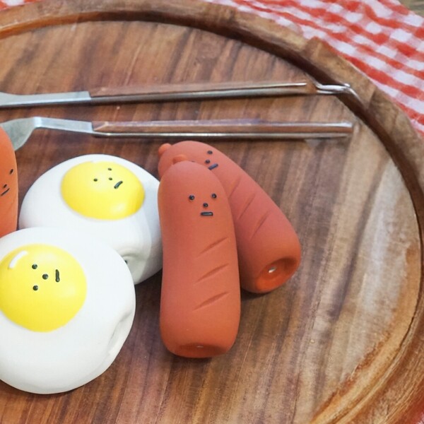 아르깡시엘,딩독 강아지 장난감 라텍스 삑삑이 소시지